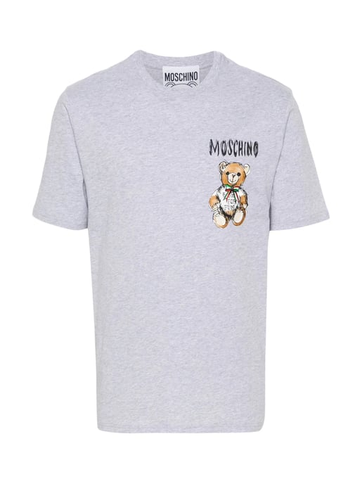 T-shirt met teddybeerlogo - Image 1
