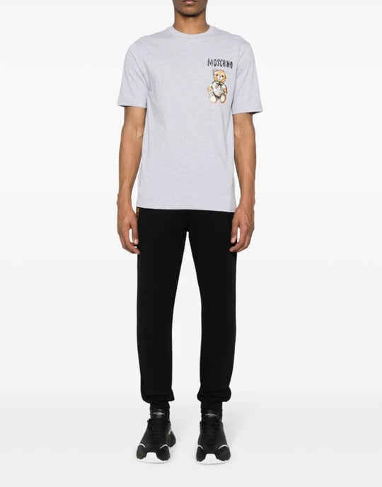 T-shirt met teddybeerlogo - Image 2
