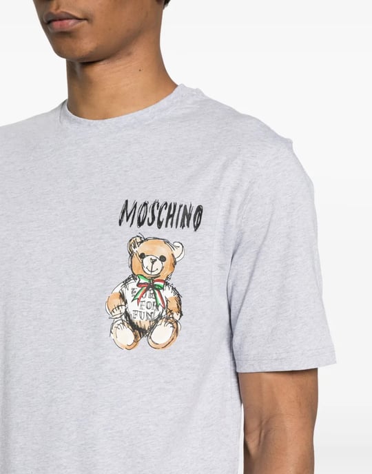 T-shirt met teddybeerlogo - Image 5