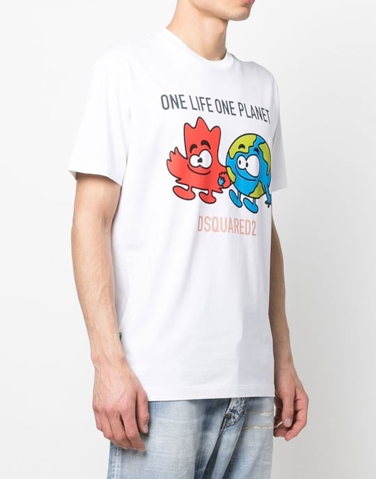 T-shirt met het One Life One Planet-logo - Image 3