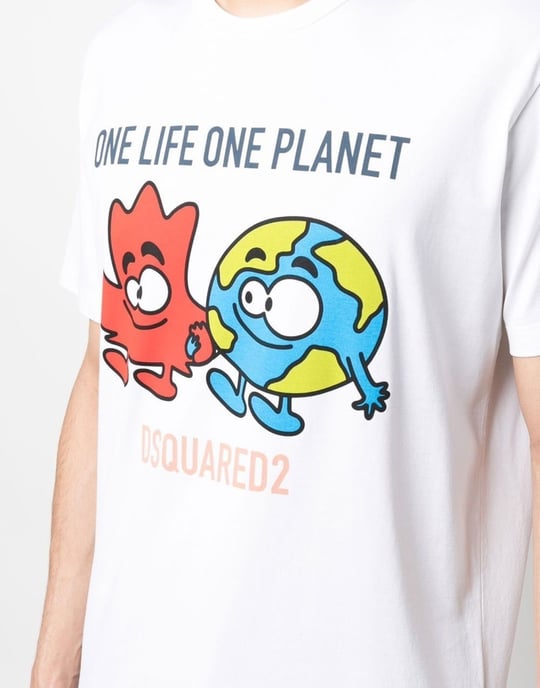 T-shirt met het One Life One Planet-logo - Image 5