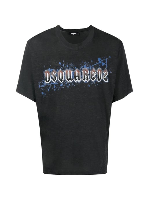 T-shirt med tryck och järnlogotyp - Image 1