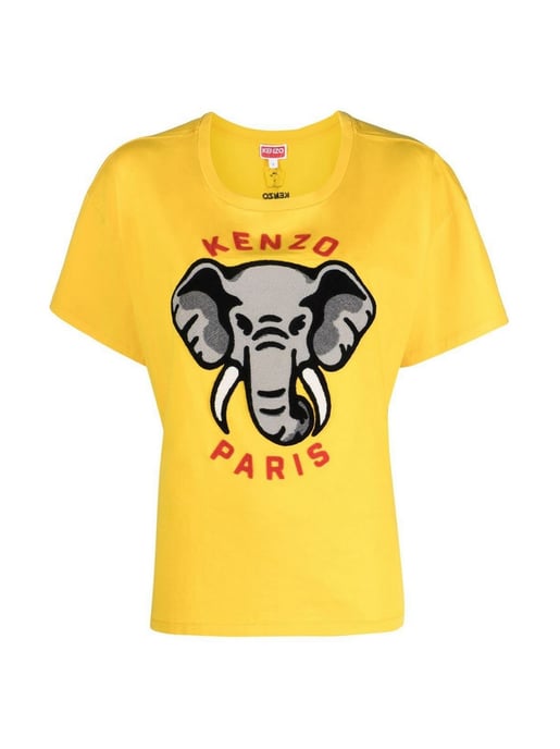 T-shirt med elefantlogotyp och avslappnad passform - Image 1