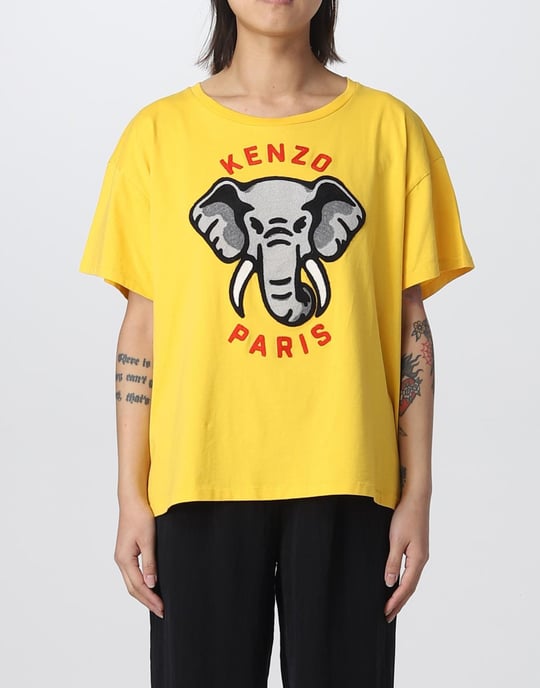 T-shirt med elefantlogotyp och avslappnad passform - Image 3