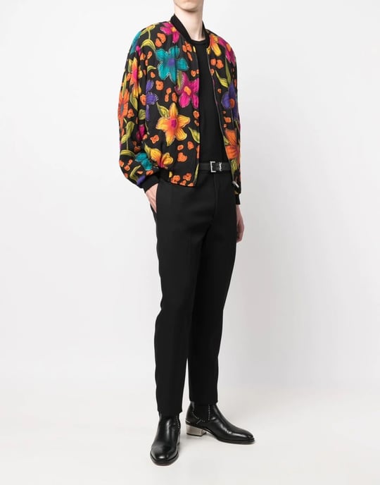 Teddy Fleurs Crepe Jacka - Image 2