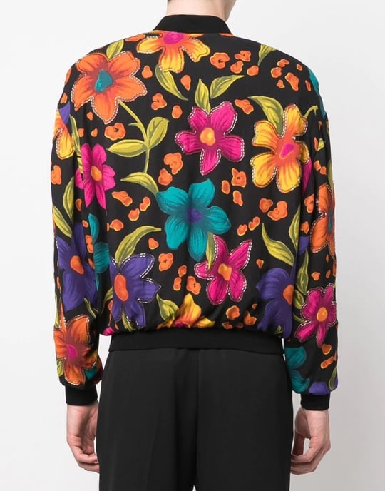 Teddy Fleurs Crepe Jacka - Image 4