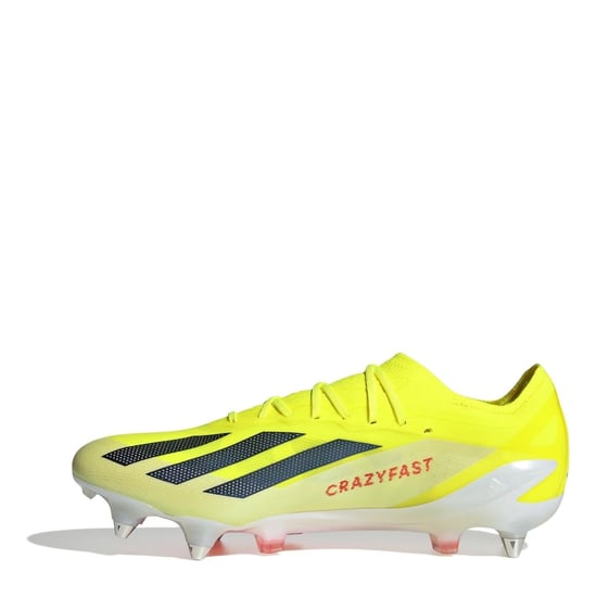 Men's adidas X Crazyfast Elite Soft Ground Football Boots in Yellow/Blk/Wht - Image 2