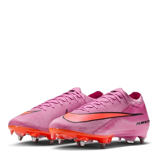Men's Nike Vapor 16 Elite Adults Soft Ground Football Boots in Pink/Black - Image 4