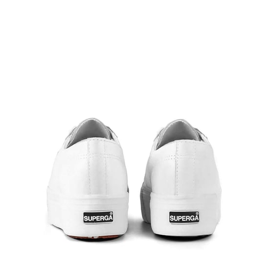 Superga Unisex Adult 2730 Nappa Leather Trainers (White) - Image 3