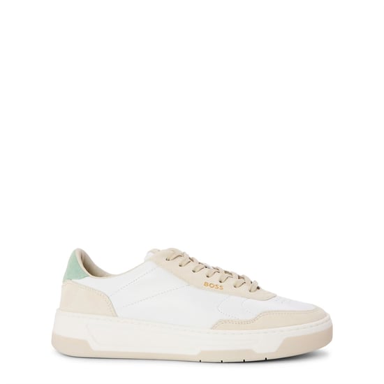 Women's Boss Tenn Ltnu 10240265 0 Low Top Trainers in Open White - Image 1