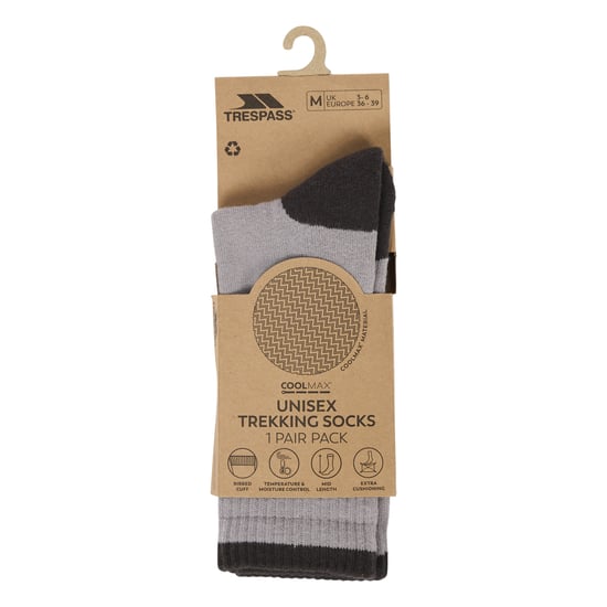 Trespass Unisex Volwassen Coman Trekking Sokken (Platina) - Image 5