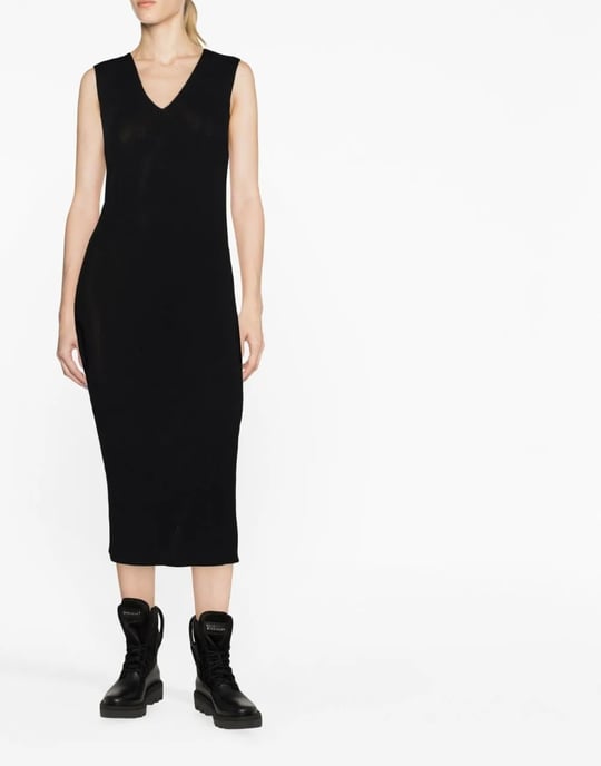 Gebreide midi-jurk met logo - Image 2