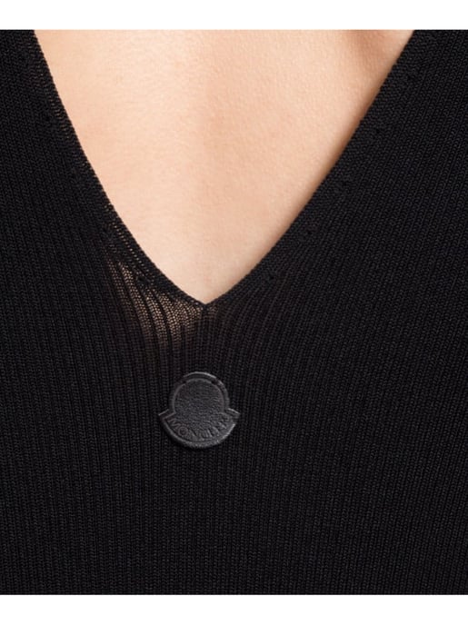 Gebreide midi-jurk met logo - Image 5
