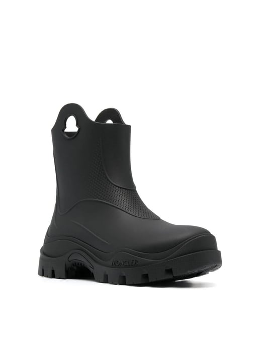 Regenlaarzen met ronde neus en logo in mistige stijl - Image 2