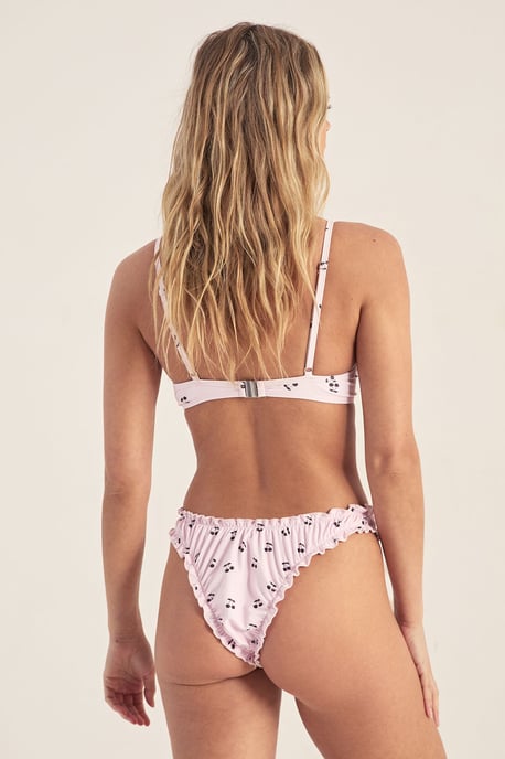Cherry Underwire Ruffle Bikini Set - Image 4