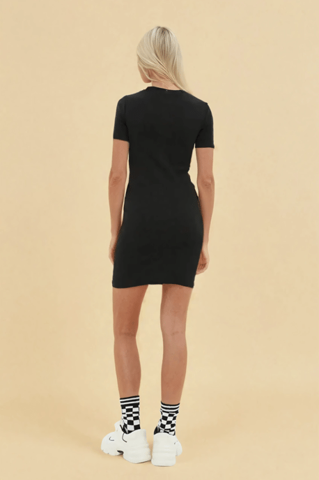 Basis Kort Mouw Bodycon Mini Jurk - Image 4