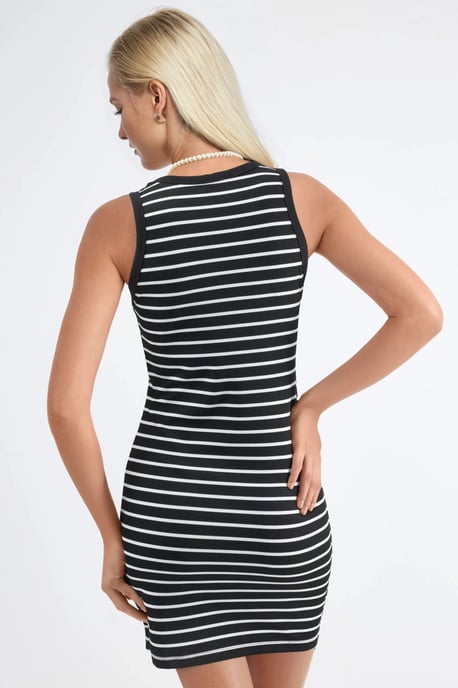Bodycon Mini Jurk met Ronde Hals - Image 3