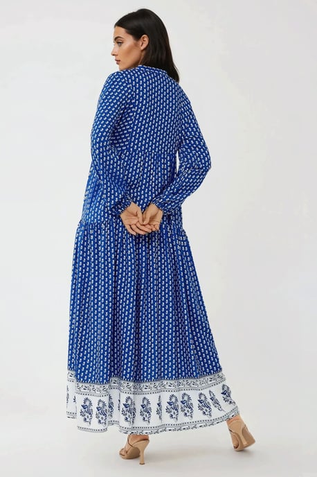 Printed V-Neck Maxi Dress - Image 5