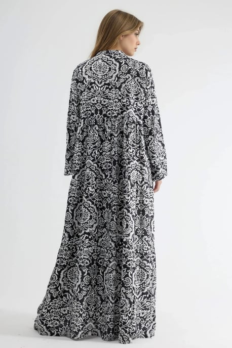Comfortabele Gewatteerde Maxi Jurk - Image 3