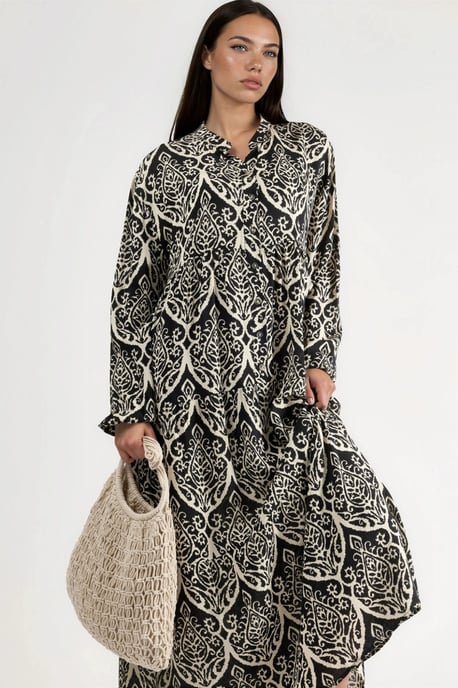Comfortabele Patroon Maxi-jurk - Image 5