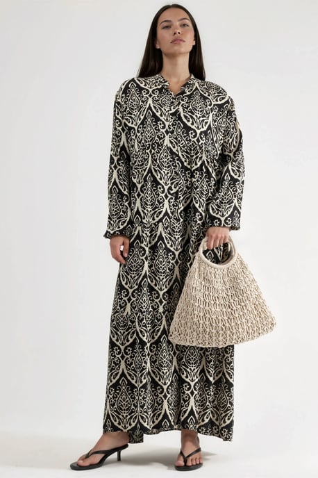 Comfortabele Patroon Maxi-jurk - Image 6