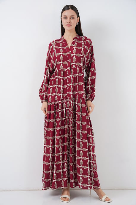 Gepubliceerd V-hals Maxi Jurk - Image 3