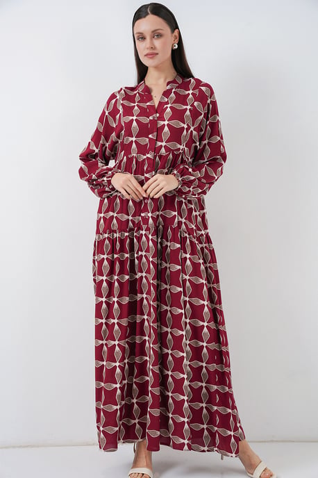 Gepubliceerd V-hals Maxi Jurk - Image 5