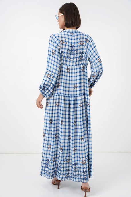 Geprinte V-hals Maxi-jurk - Image 4