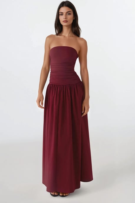 Strapless Maxi Dress Detail - Image 4