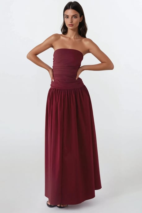 Strapless Maxi Dress Detail - Image 6