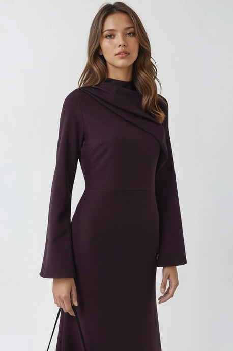 Drape Detailed Maxi Dress - Image 2