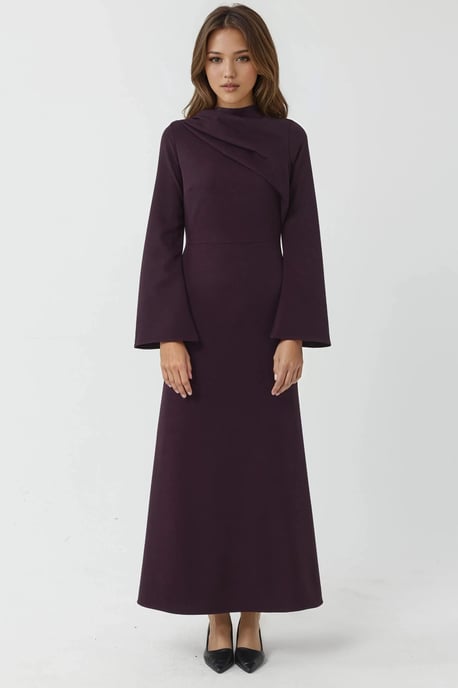 Drape Detailed Maxi Dress - Image 6
