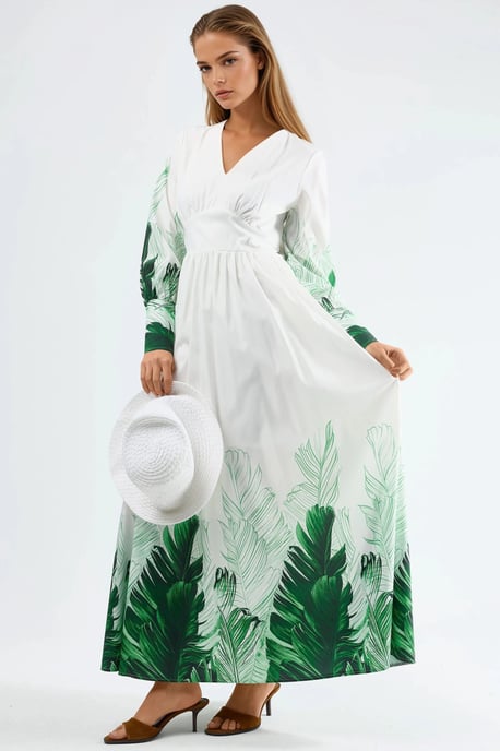 Tropisch Bloemenprint Maxi Jurk - Image 2