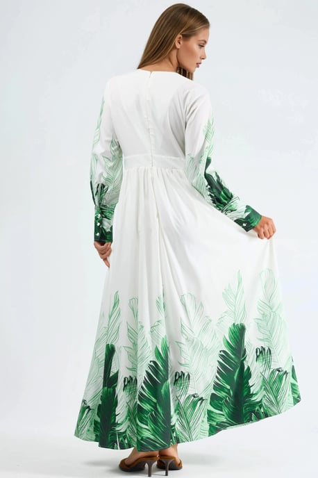 Tropisch Bloemenprint Maxi Jurk - Image 4