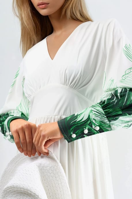 Tropisch Bloemenprint Maxi Jurk - Image 5