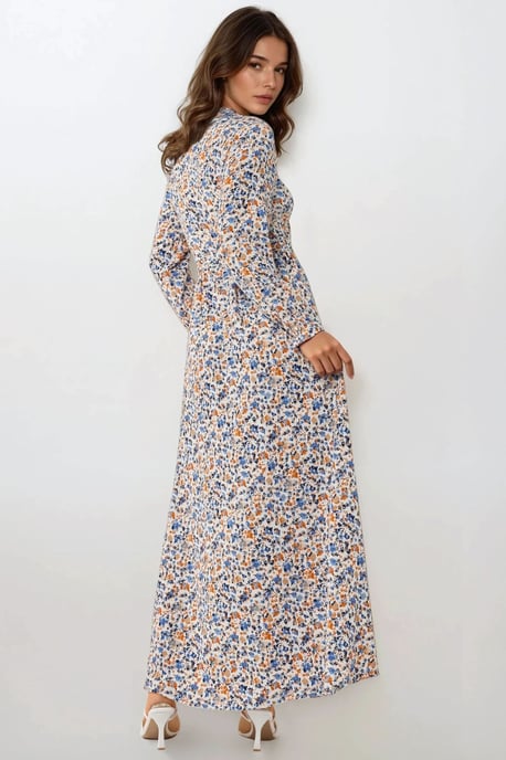 Bloemendruppel Maxi Jurk met Ceintuur - Image 4