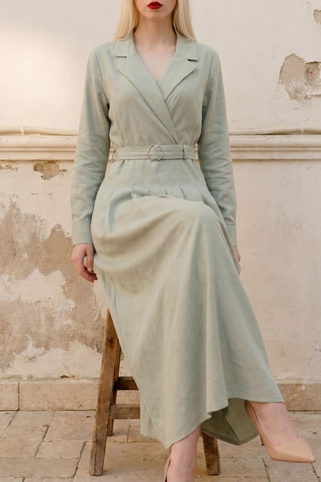 Gestrikt Maxi-Jurk met Lange Mouwen - Image 4