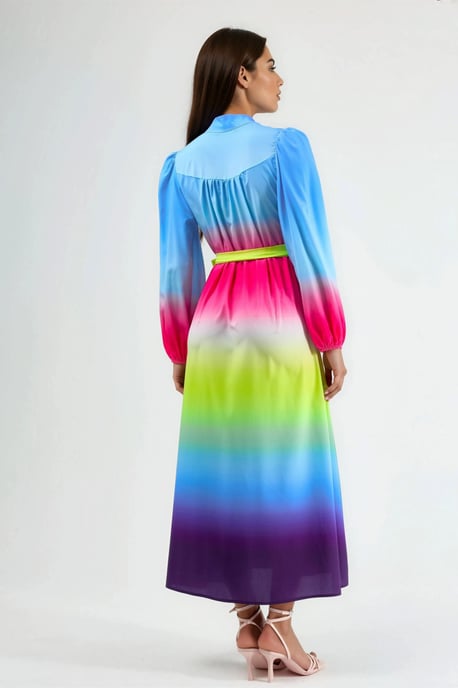 Ombre Maxi Jurk met Riempje - Image 3
