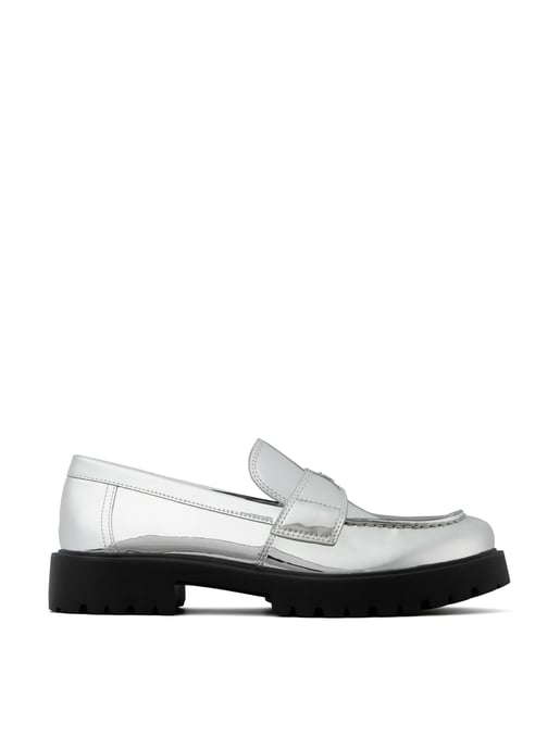 Spiegelende metallic klassieke logo loafers - Image 1