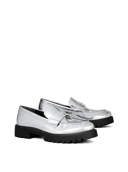 Spiegelende metallic klassieke logo loafers - Image 2