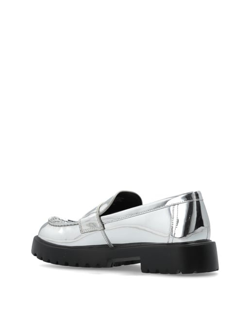 Spiegelende metallic klassieke logo loafers - Image 3