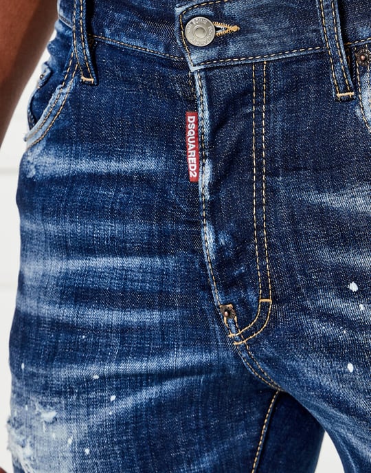 Skater Destroyed Denim Slim Fit Jeans - Image 5
