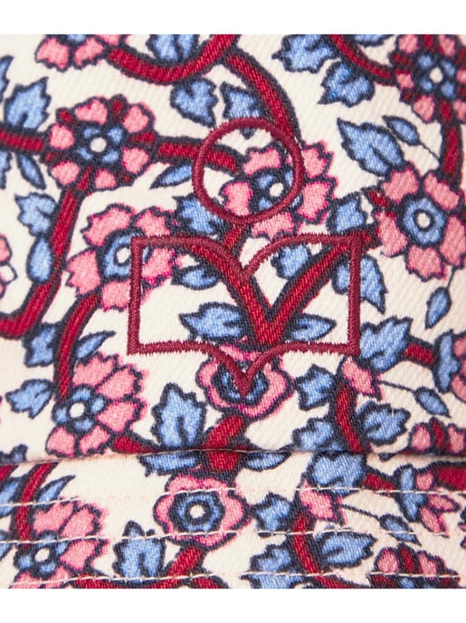 Haley bucket hat met bloemenprint en logo - Image 3