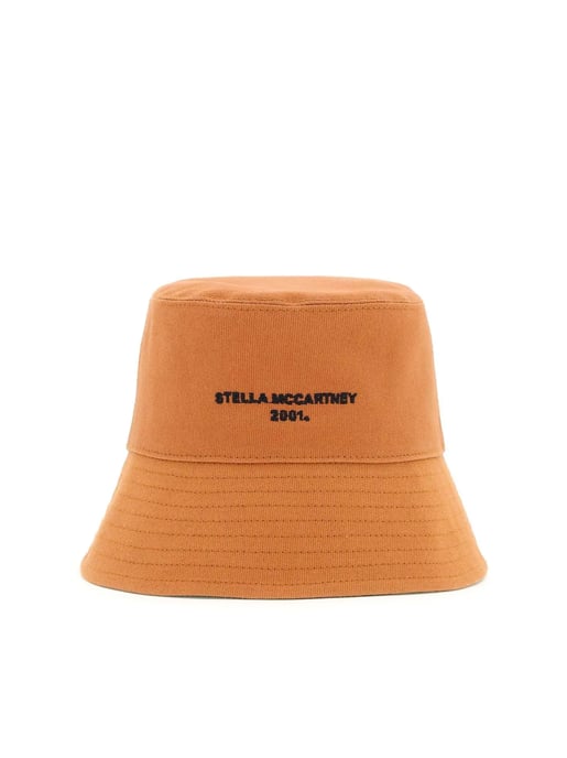 Eco katoenen bucket hat met logo - Image 1