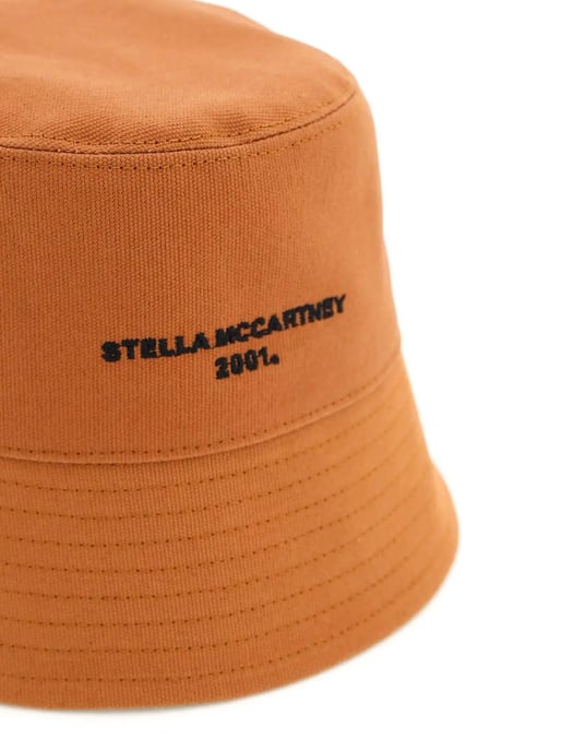 Eco katoenen bucket hat met logo - Image 4