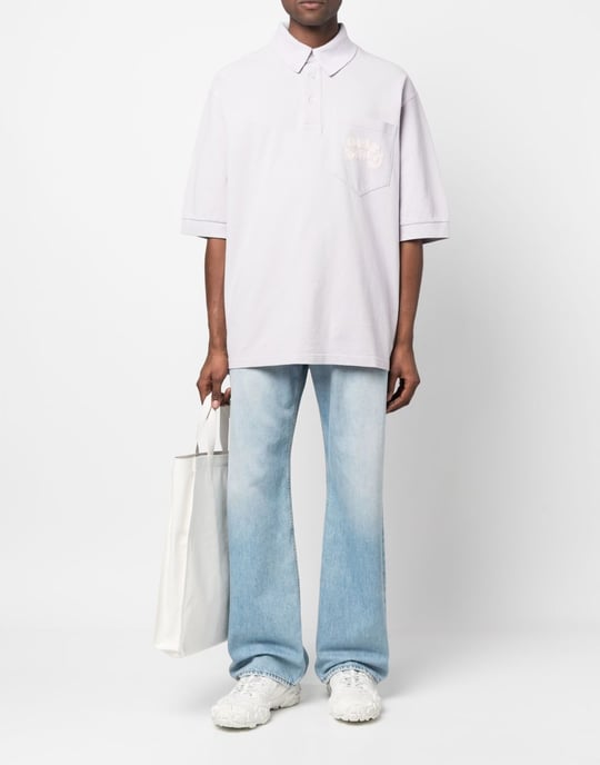 Polo shirt met bubbellogo - Image 2