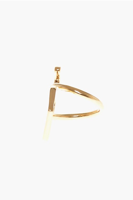 Mono Arrow-ring i mässing med gyllene effekt i guld - Image 3