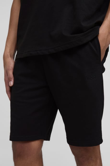 Lightweight Essential MAN. Slim Fit Mid Length Shorts - Image 3