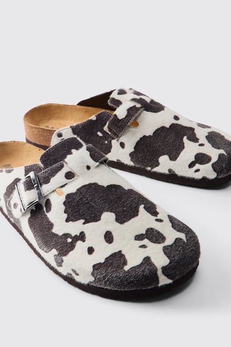 Faux Cow Hide Mule - Image 3
