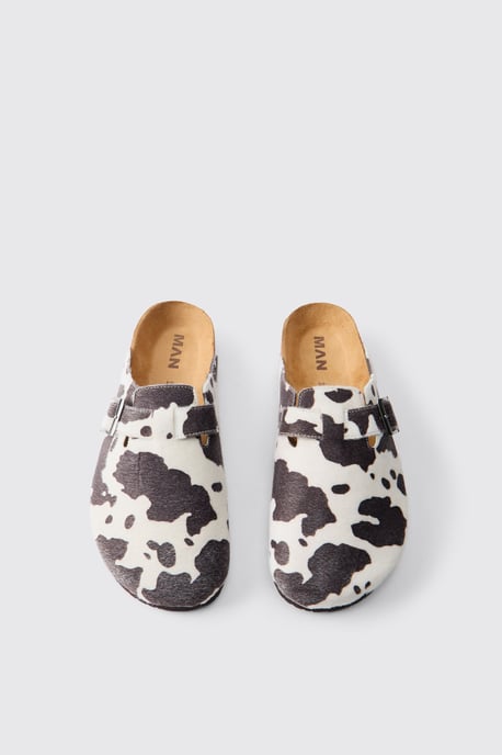 Faux Cow Hide Mule - Image 4